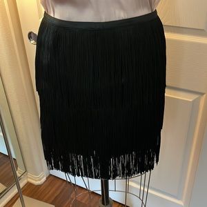 Zara fringe mini skirt